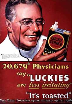 Lucky Strike cigarette ad