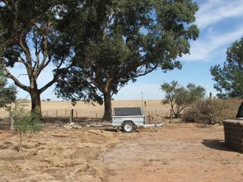 epa gear under tree at Quast place