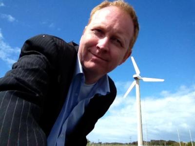 Greg wind turbine near portland_0