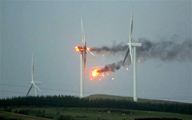 Wind turbine fires ‘ten times more common than thought’, experts&nbsp;warn