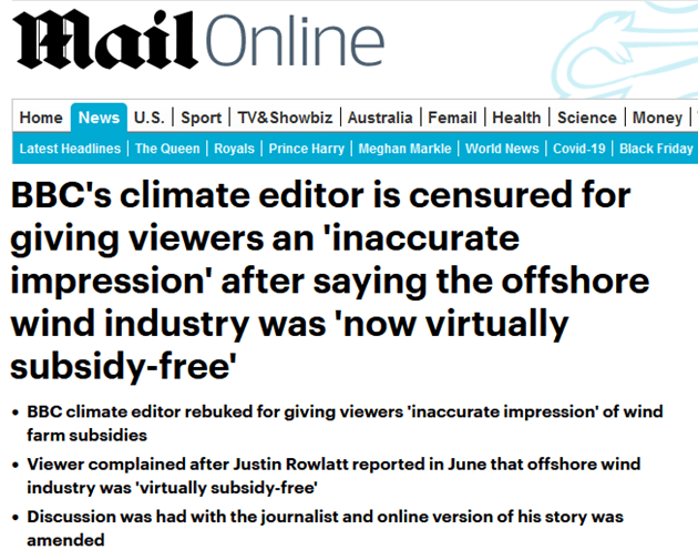 Trust & Truth Deficit: BBC Busted Telling Big Fat Lies About Wind Farm&nbsp;Subsidies