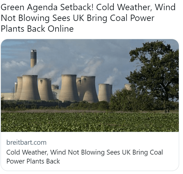 Some Wind & Solar ‘Transition’: Britain’s Coal-Fired Plants Only Thing Preventing Total&nbsp;Blackouts